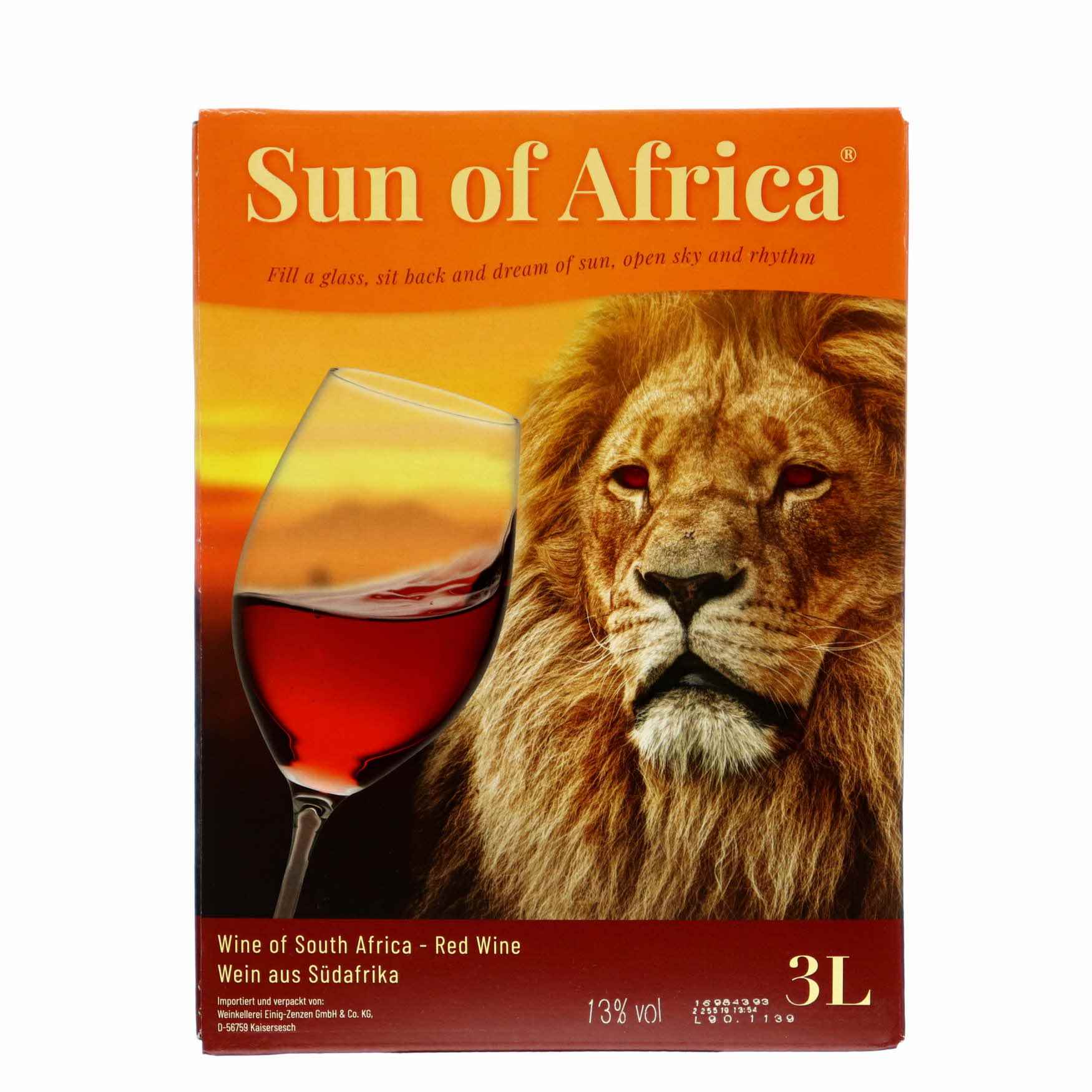 Sun of Africa Cape Red 3L BIB - Grænsehandel billige priser